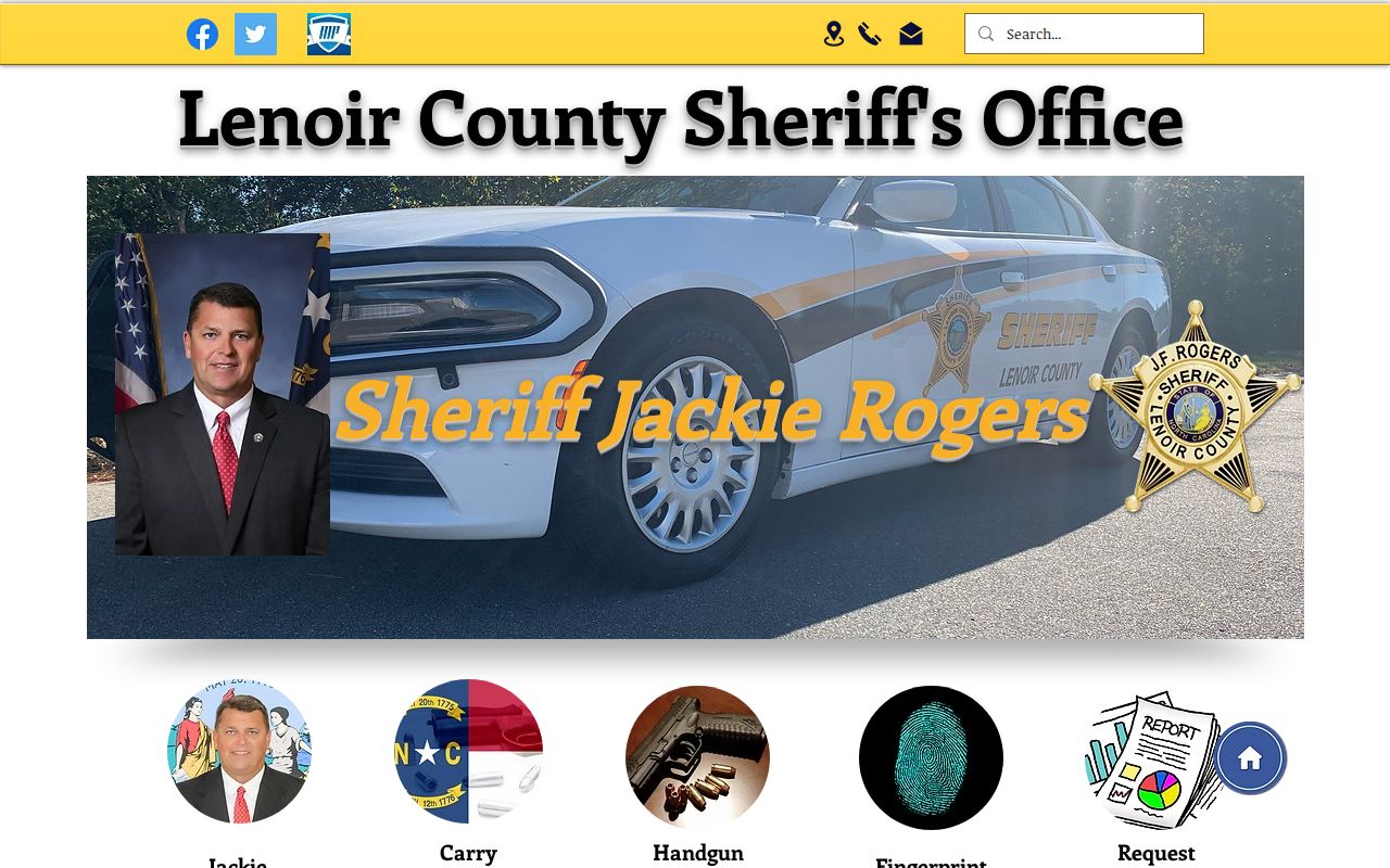 Lenoir County released inmate Sheriff navigation
